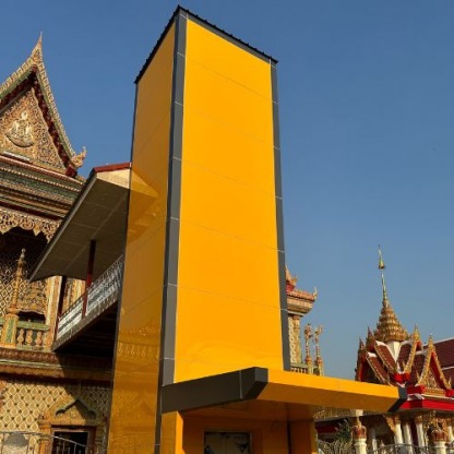 งานคอมโพสิตแบบปล่อง - รับติดตั้งอลูมิเนียมคอมโพสิท สมุทรปราการ